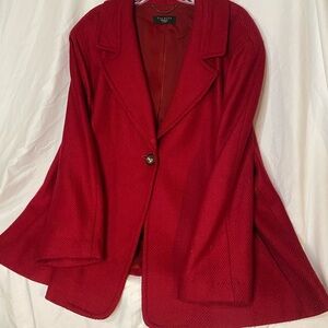 Talbots Vibrant Red  Jacket